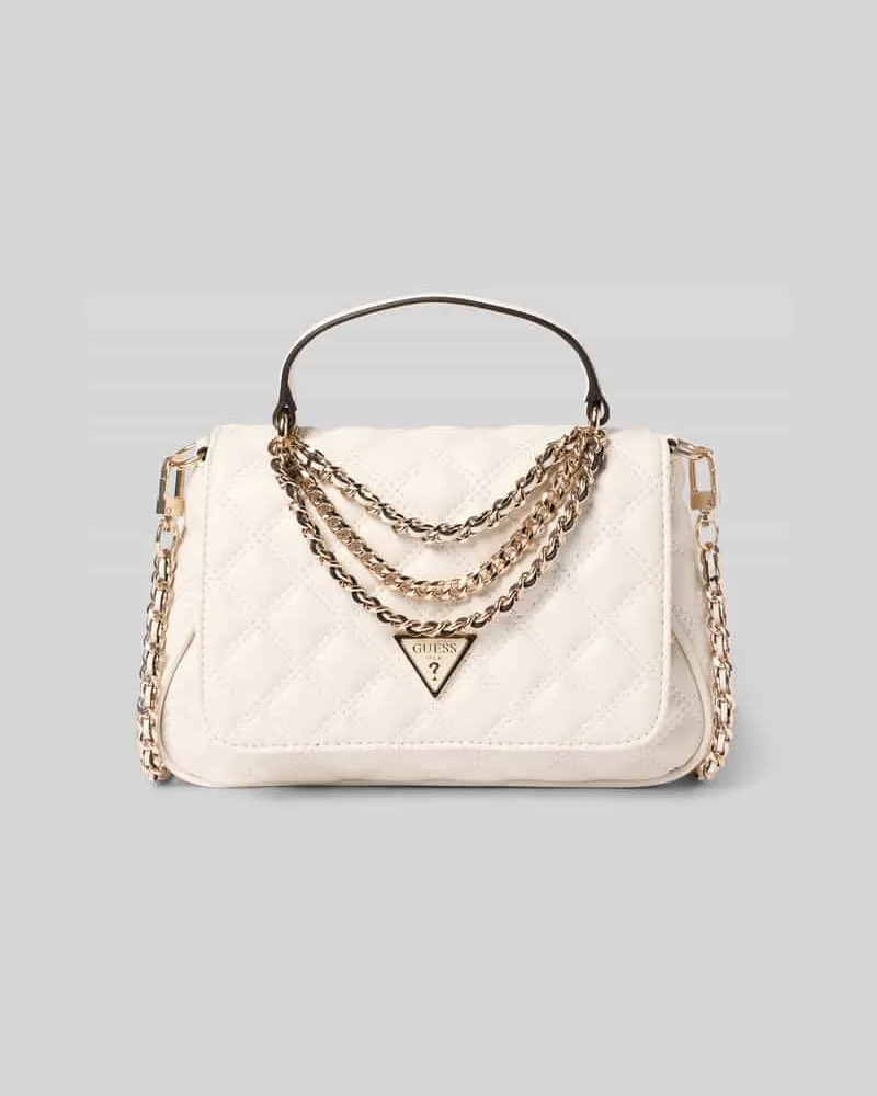 Guess Handtasche mit Steppnähten Modell 'GIULLY II Offwhite