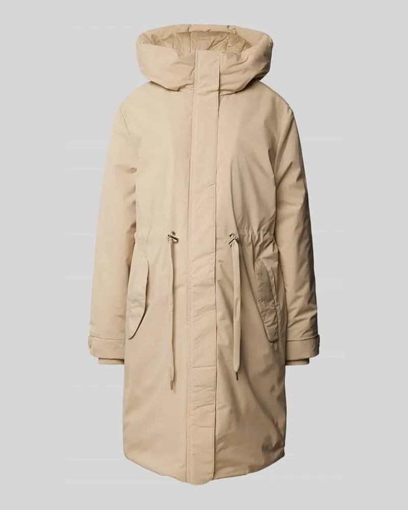 Christian Berg Parkamantel mit Kapuze Sand