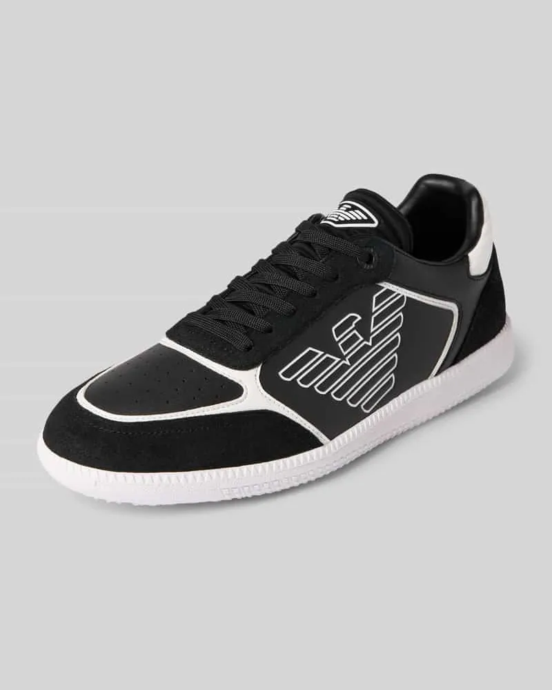 EA7 Sneaker mit Label-Prints Modell 'NEW HERITAGE EAGL Black