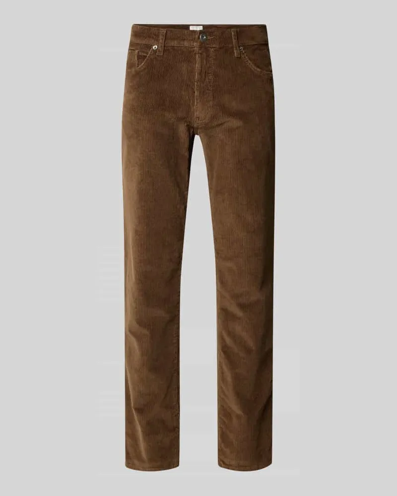 Brax Cordhose mit 5-Pocket-Design Modell 'Cadiz Mittelbraun