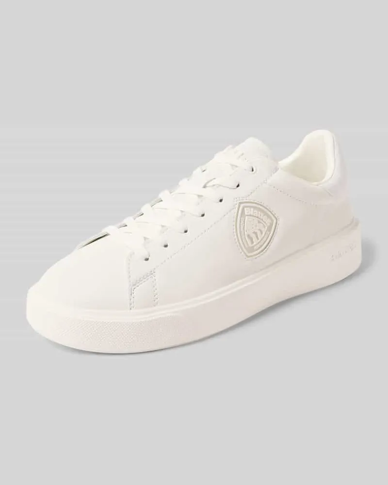 Blauer Sneaker mit Schnürung Modell 'BUCK07 Weiss