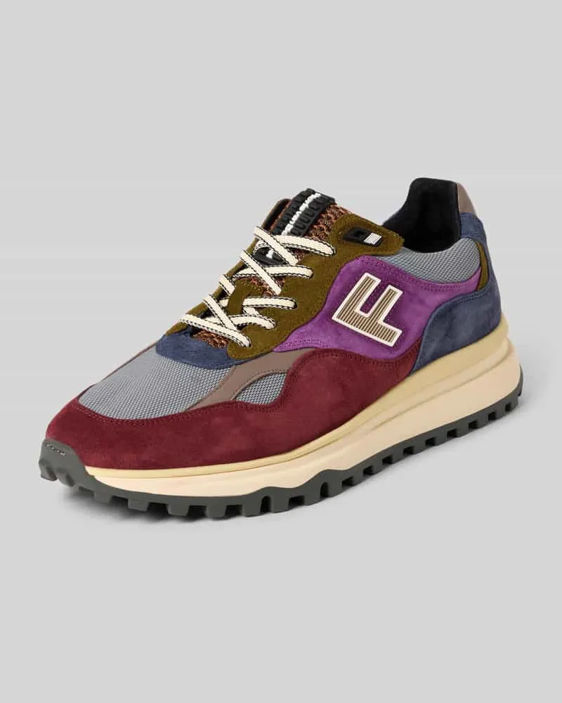 Floris van Bommel Sneaker mit Schnürverschluss Mittelgrau