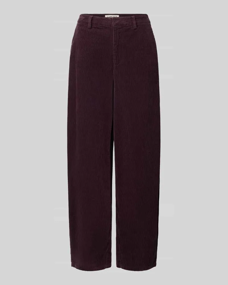 mbyM Barrel Fit Cordhose Modell 'Silir Aubergine
