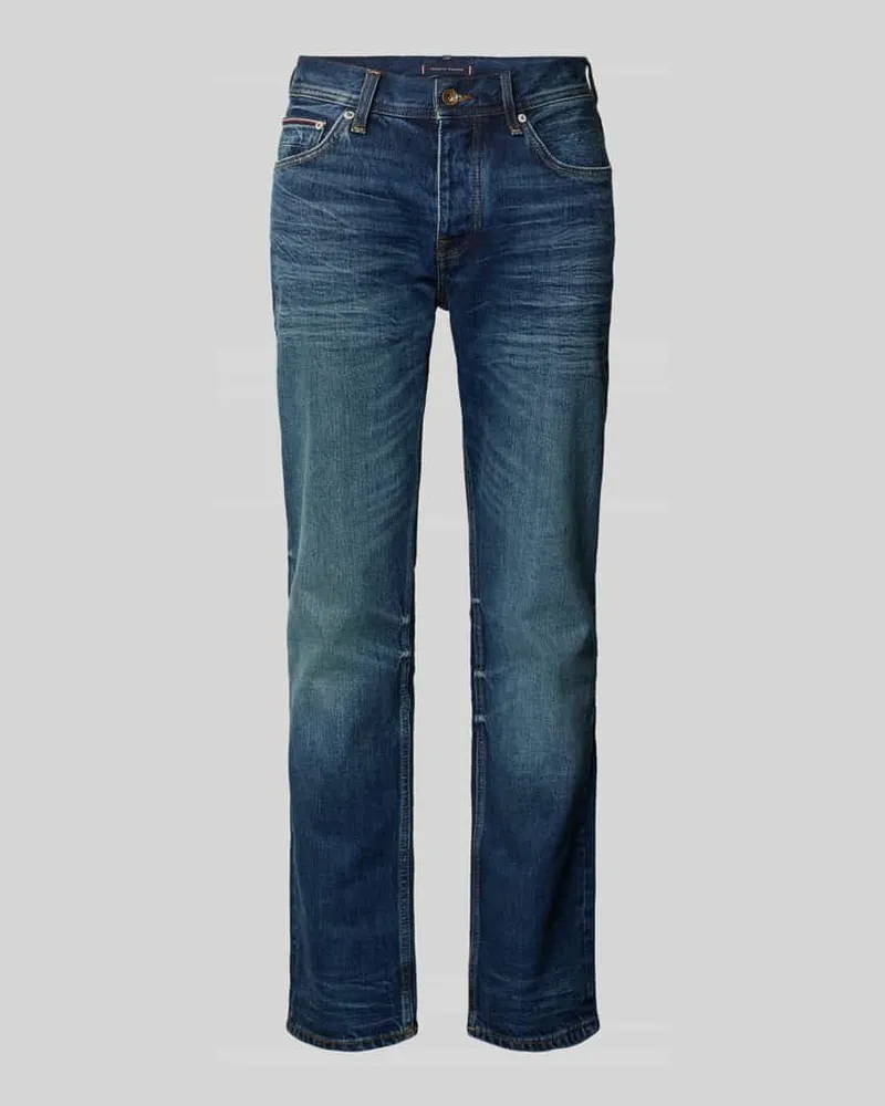 Tommy Hilfiger Straight Fit Jeans im 5-Pocket-Design Modell 'DENTON Blau