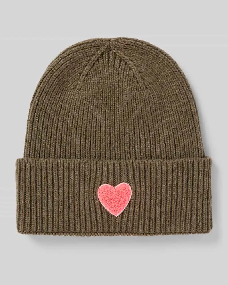 UNIO Mütze aus Schurwoll-Mix mit Viskose- und Kaschmir-Anteil Khaki