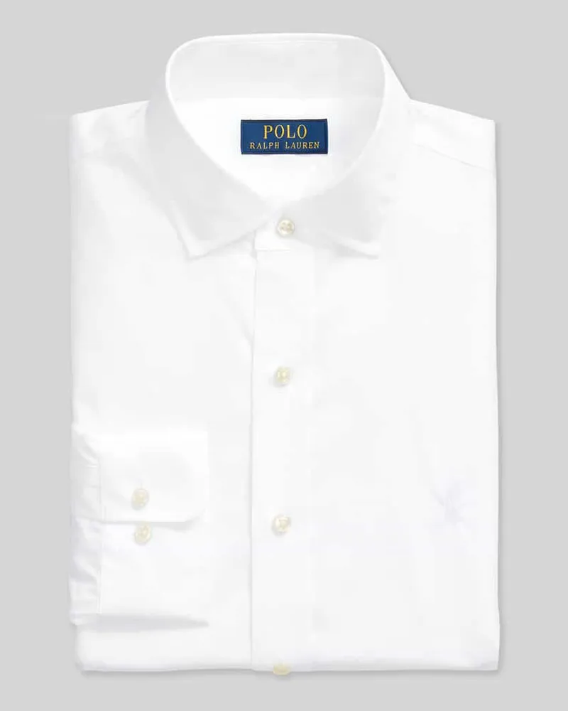 Ralph Lauren Regular Fit Businesshemd aus reiner Baumwolle Weiss