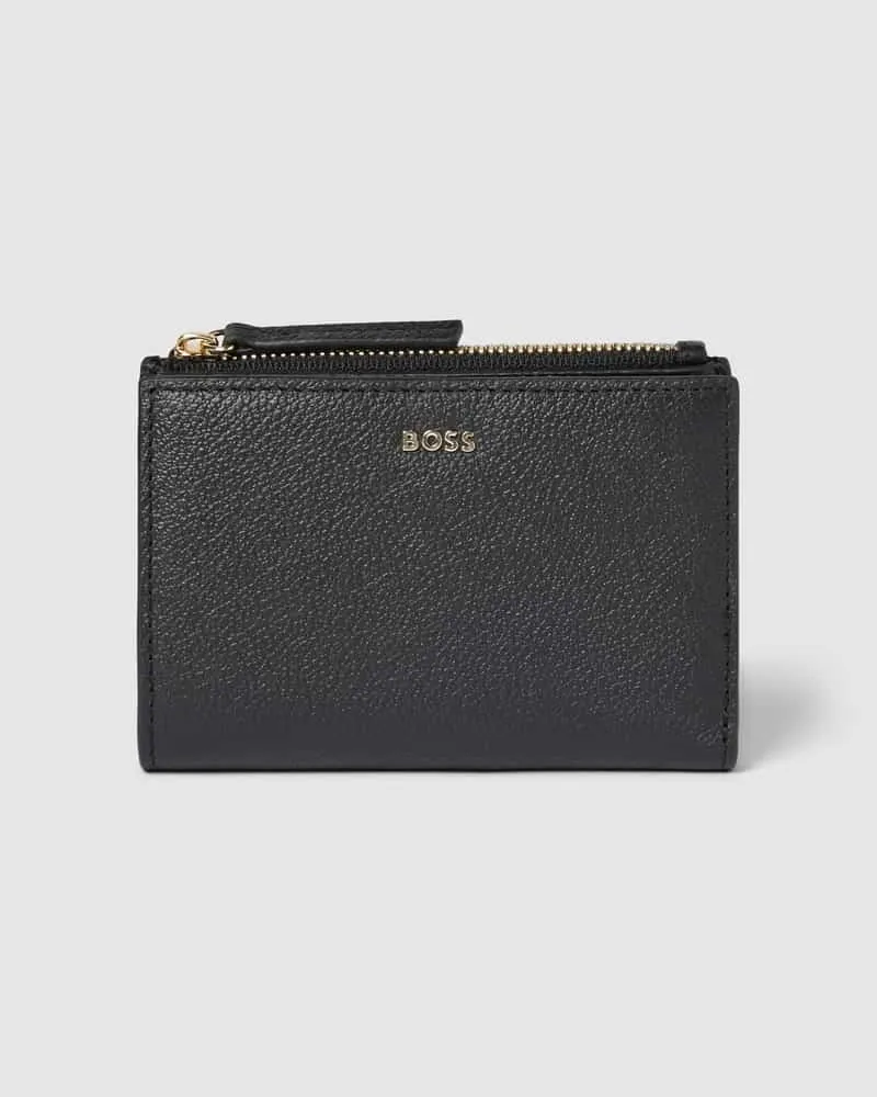 HUGO BOSS Portemonnaie mit Label-Detail Modell 'Alyce Black