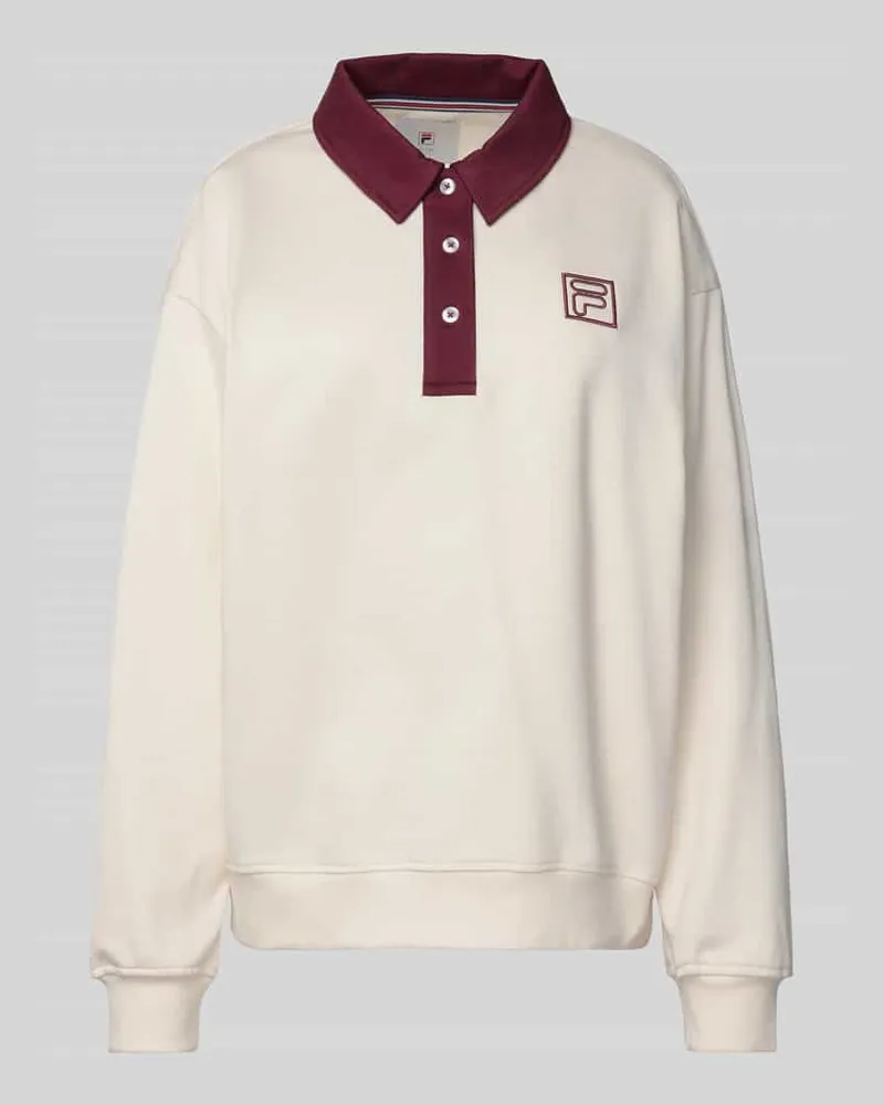 Fila Loose Fit Sweatshirt Modell 'LAGRIO Offwhite