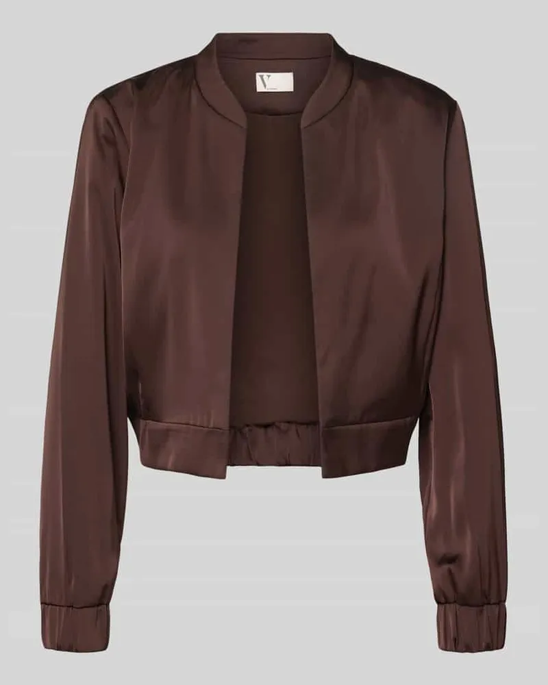 Vera Mont Regular Fit Blazer mit Stehkragen Dunkelbraun
