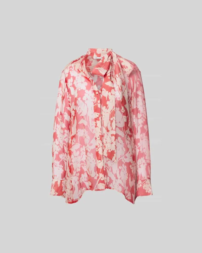 Victoria Beckham Seidenbluse aus reiner Seide Rot