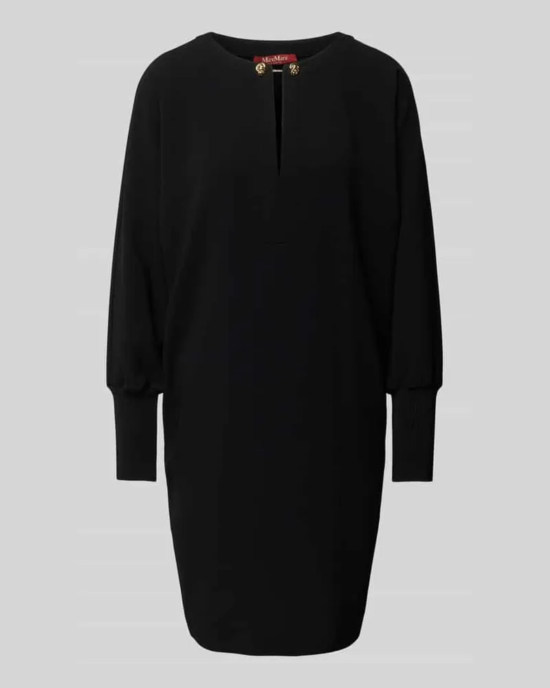 Max Mara Minikleid mit Schlüsselloch-Ausschnitt Modell 'ASTI Black