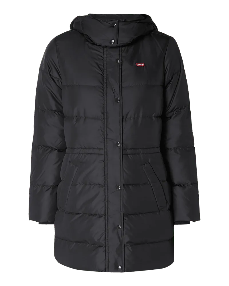 Levi's Daunenjacke mit abnehmbarer Kapuze Black