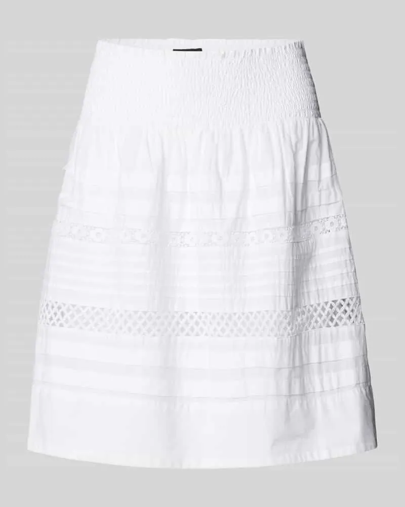Ralph Lauren Minirock mit elastischem Bund Modell 'CULMERAY Weiss