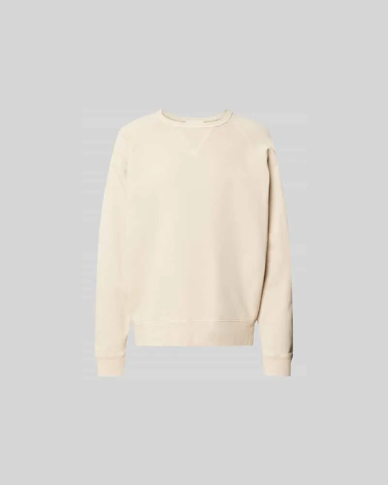 Closed Sweatshirt mit gerippten Abschlüssen Beige