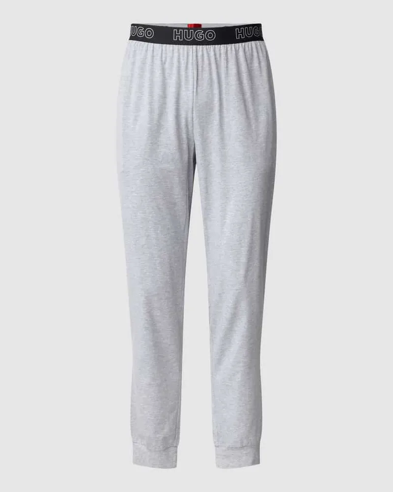 HUGO BOSS Sweatpants mit Label-Stitching Modell 'Unite Mittelgrau