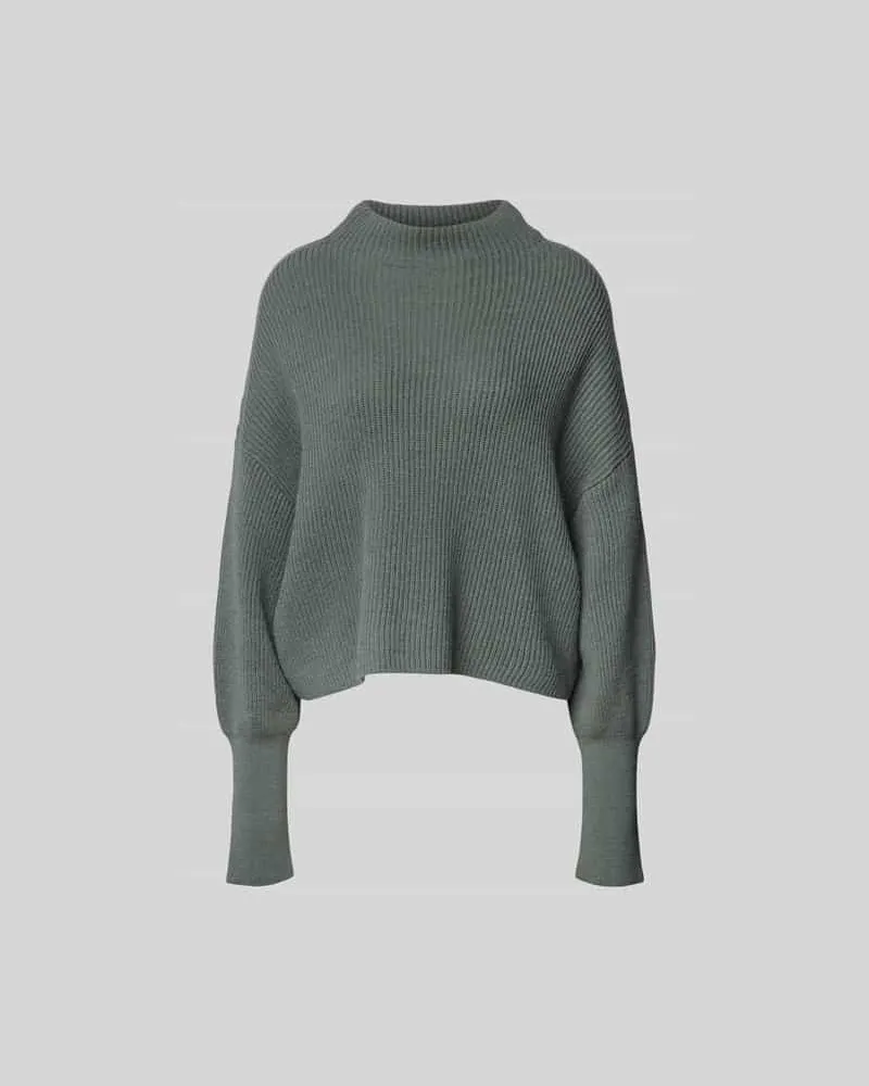 Closed Pullover in Strick-Optik Mint