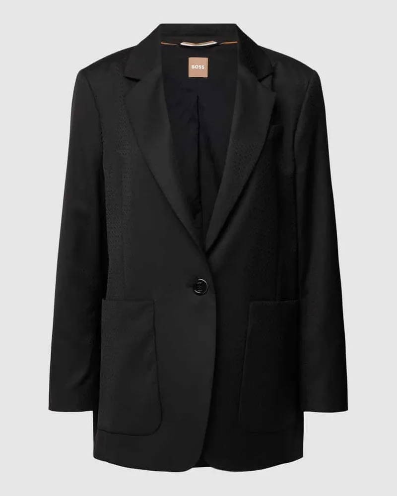 HUGO BOSS Blazer mit aufgesetzten Eingrifftaschen Modell 'Jakura Black