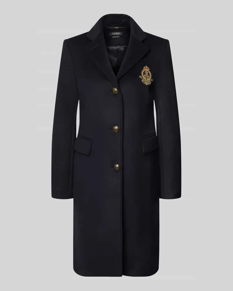 Ralph Lauren Regular Fit Mantel aus Woll-Kaschmir-Mix Dunkelblau