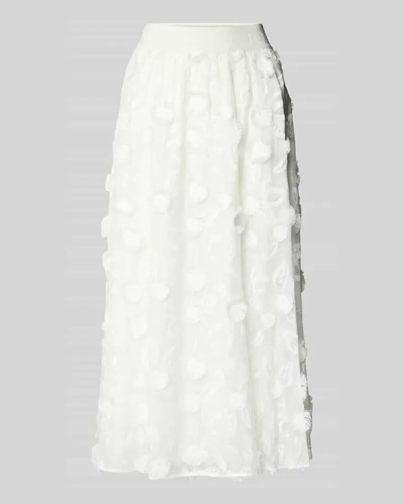 JOOP! Midirock mit elastischem Label-Bund Modell 'Saki Offwhite