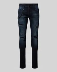 Antony Morato Tapered Fit Jeans im Destroyed-Look Jeansblau