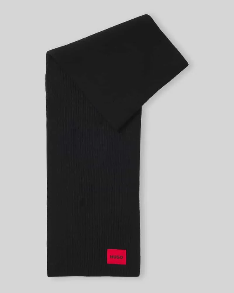 HUGO BOSS Schal mit Woll-Kaschmir-Anteil Modell 'Saffa Black