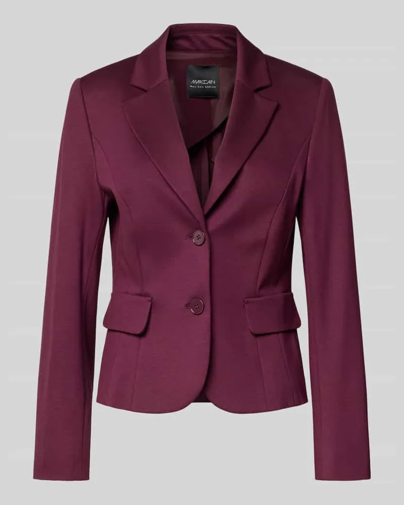 Marc Cain Slim Fit Blazer mit Pattentaschen Bordeaux