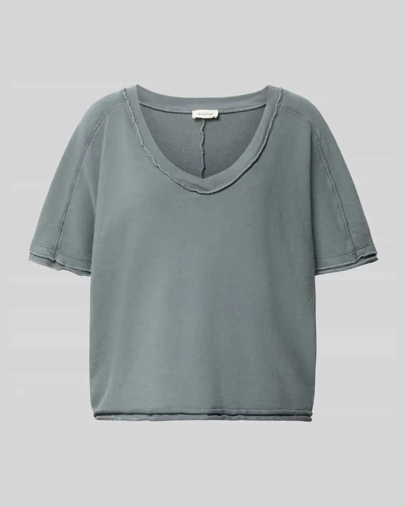 American Vintage Sweatshirt mit 1/2-Arm Anthrazit