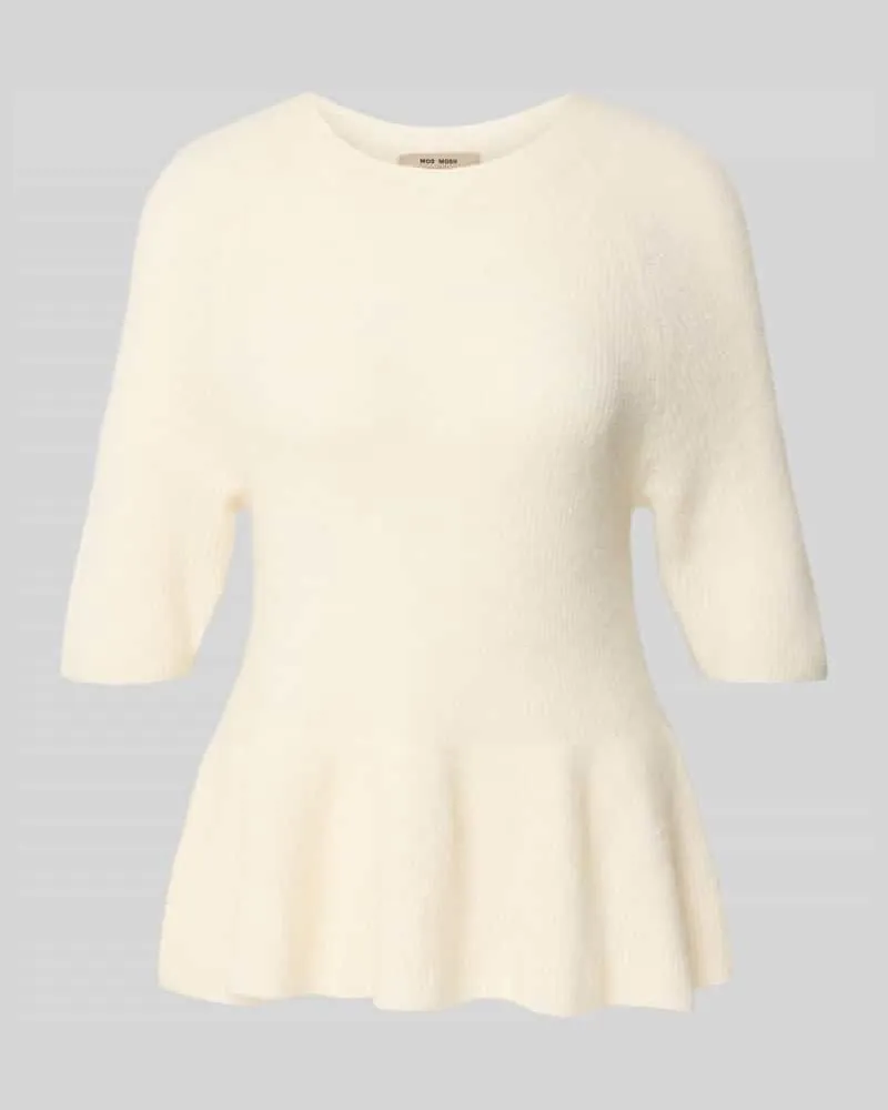 Mos Mosh Strickpullover aus Alpaka-Mix Modell 'Thora Offwhite