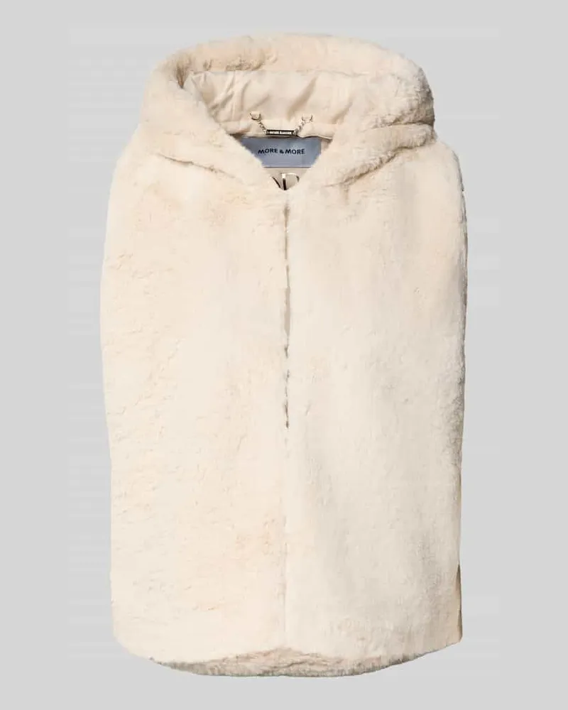 More & More Regular Fit Weste aus Kunstfell Offwhite