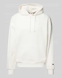 Champion Hoodie mit Logo-Patch Offwhite