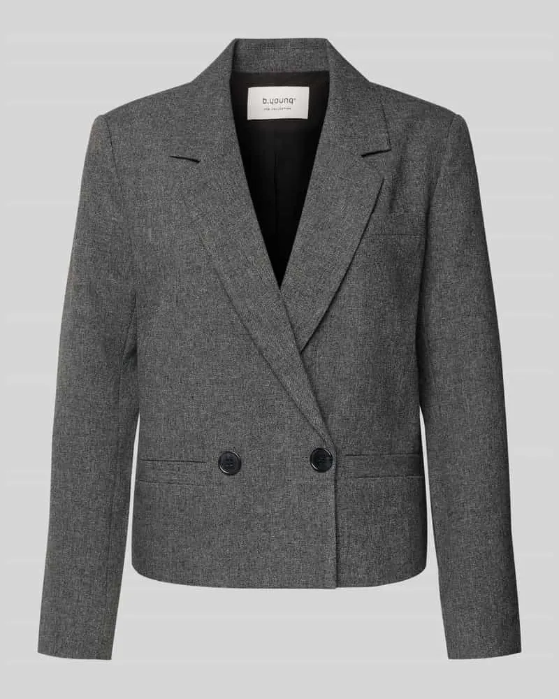 b.young Blazer mit Reverskragen Modell 'Etona Hellgrau