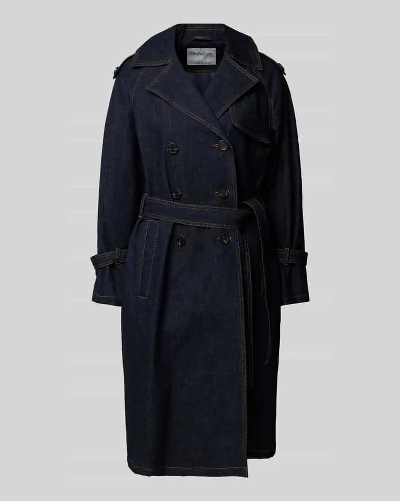 Oakwood Trenchcoat mit Reverskragen Modell 'MUSHU Marine