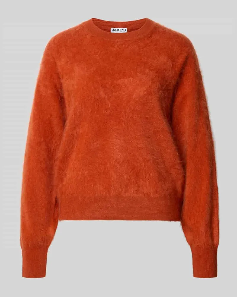 JAKE*S Regular Fit Pullover aus reinem Kaschmir Rostrot