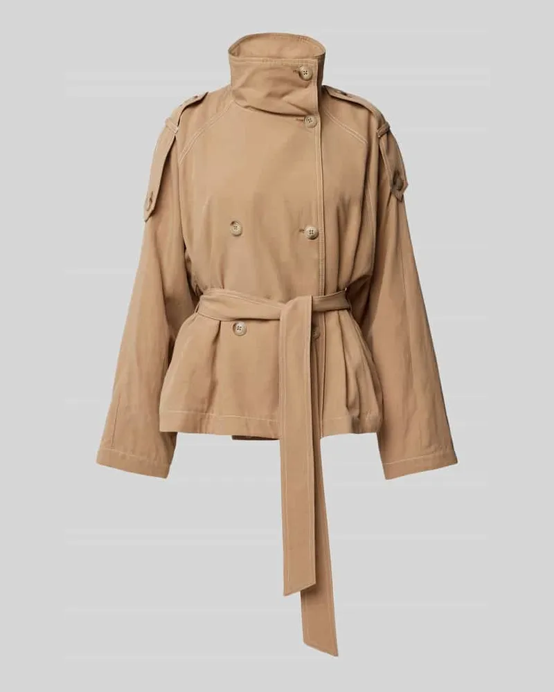 HUGO BOSS Jacke aus Lyocell-Leinen-Mix Modell 'Aclara Sand