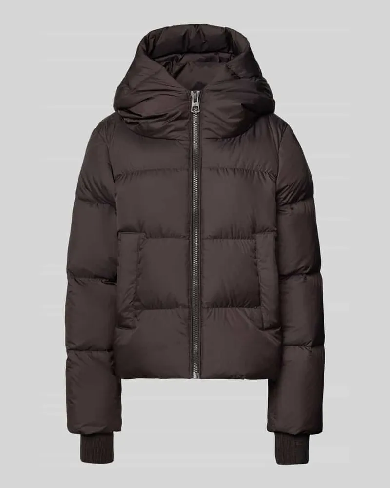 Marc O'Polo Regular Fit Daunenjacke mit Kapuze Mittelbraun
