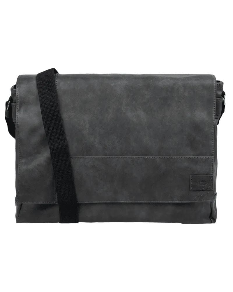 Camel Active Messenger Bag in Leder-Optik Black