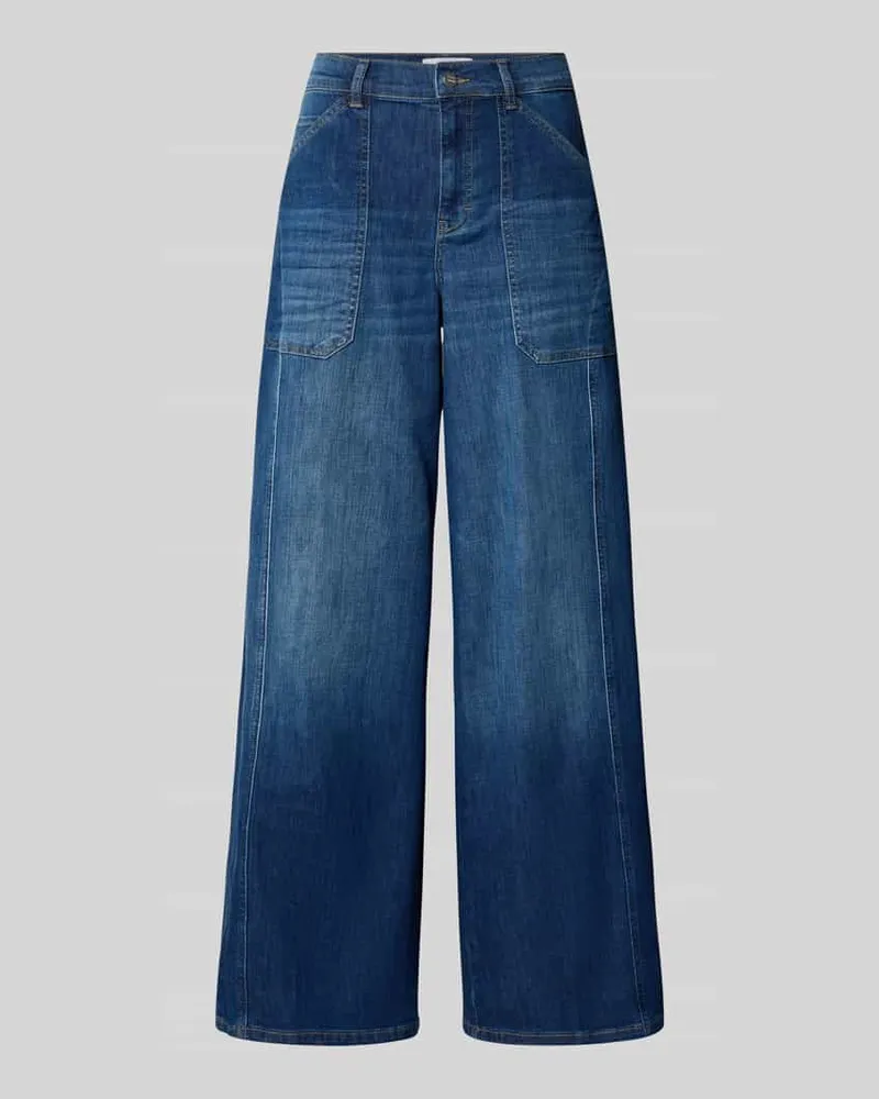 ANGELS  Wide Fit Jeans mit aufgesetzten Taschen Modell 'Liva Urban Dunkelblau