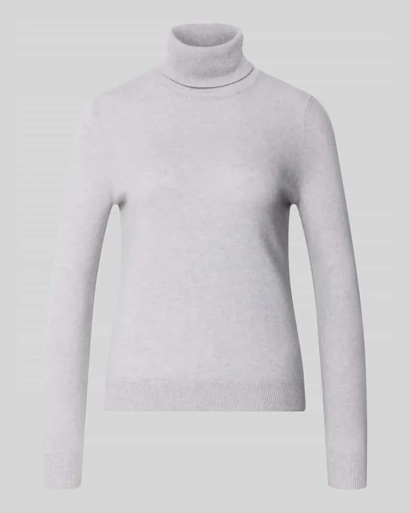 Christian Berg Regular Fit Rollkragenpullover aus reinem Kaschmir Mittelgrau