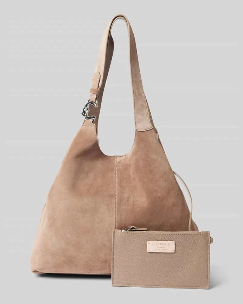 Coccinelle Handtasche mit Tragehenkel Taupe