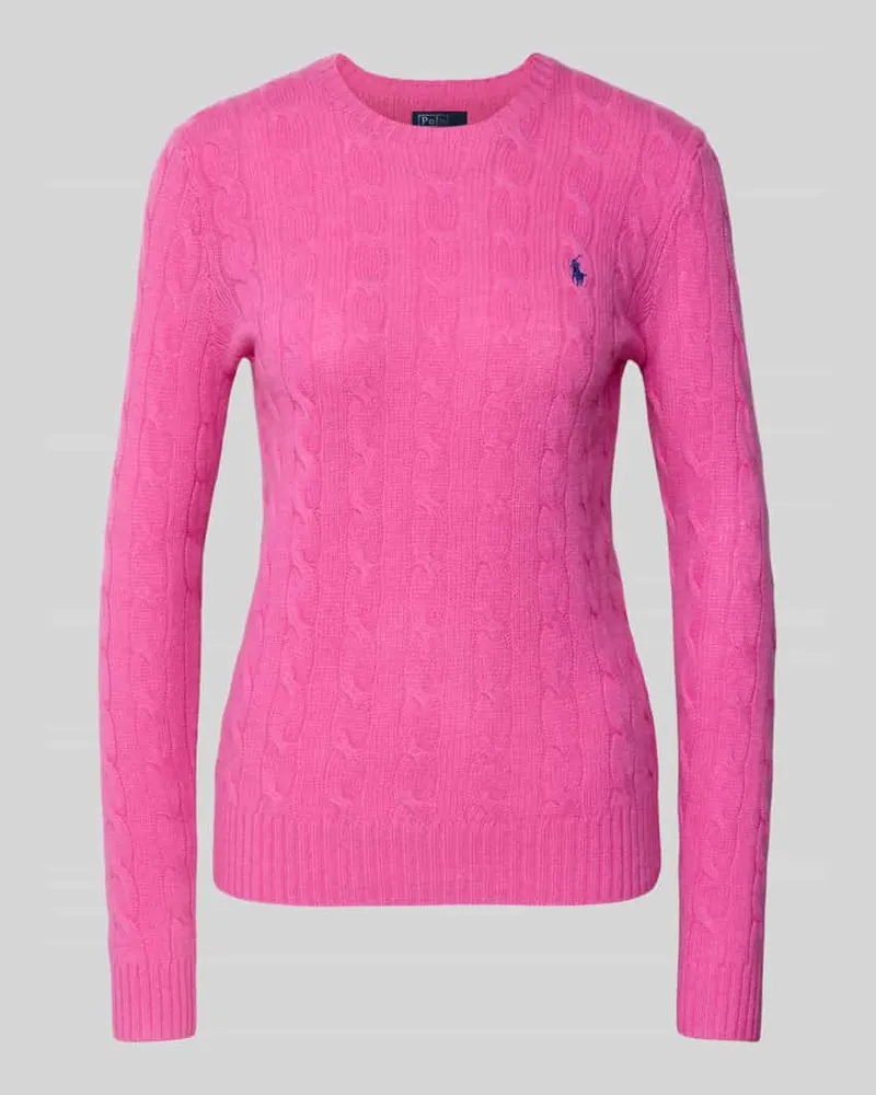 Ralph Lauren Strickpullover aus Wolle-Kaschmir-Mix Modell 'JULIANNA Pink