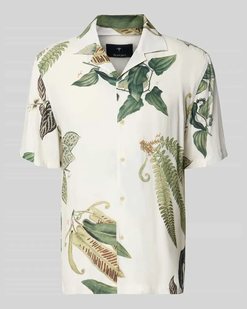 JOOP! Regular Fit Freizeithemd mit Kentkragen Modell 'Kawai Offwhite