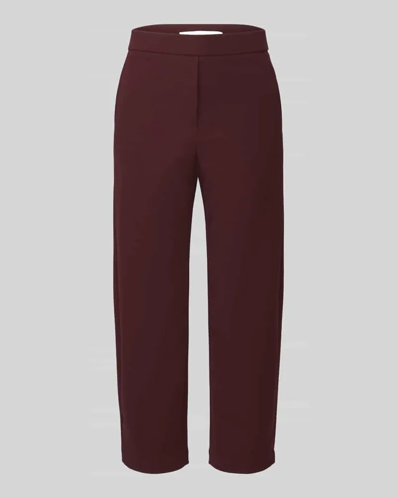 RAFFAELLO ROSSI  Regular Fit Barrel Leg Hose mit Label-Detail Modell 'PHIBI Bordeaux