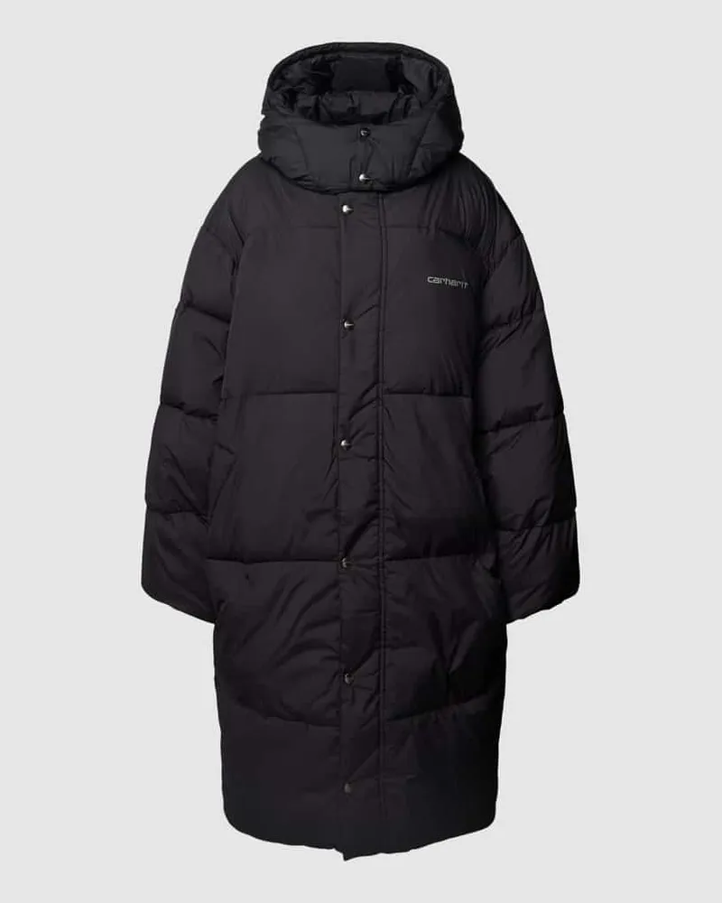 Carhartt WIP Steppmantel mit Kapuze Modell 'KILLINTON Black