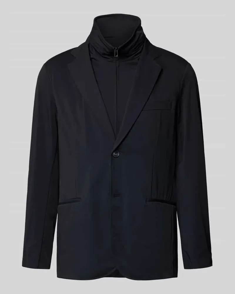 Emporio Armani Regular Fit Jacke mit Stehkragen Marine