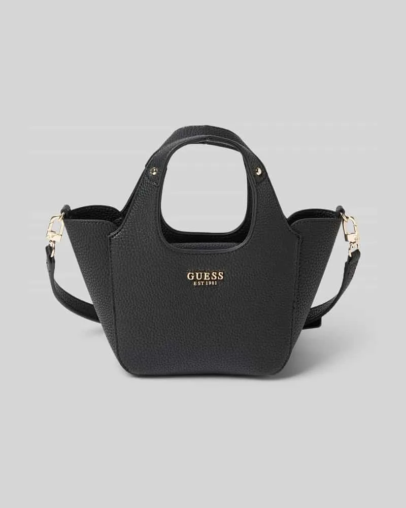 Guess 2-in Handtasche mit Label-Applikation Modell 'CALISTA Black