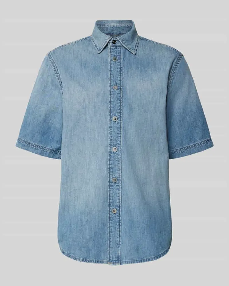 G-STAR RAW Regular Fit Jeanshemd mit 1/2-Arm Hellblau