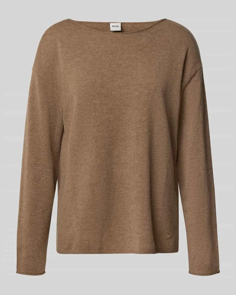 Brax Wollpullover mit Kaschmir-Anteil Modell 'STYLE.LIZ Taupe
