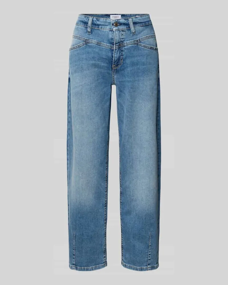 Cambio Barrel Fit Jeans aus Baumwoll-Mix Modell 'ELIN Jeansblau