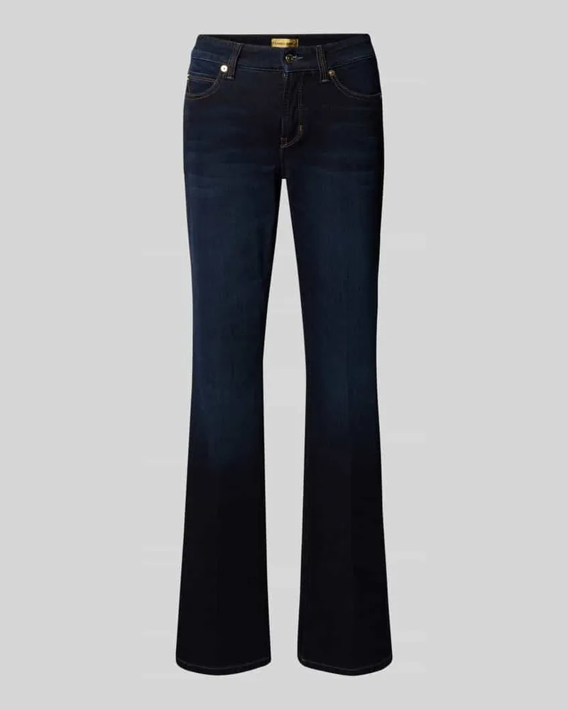 Cambio Flared Jeans mit Eingrifftaschen Modell 'PARIS Dunkelblau