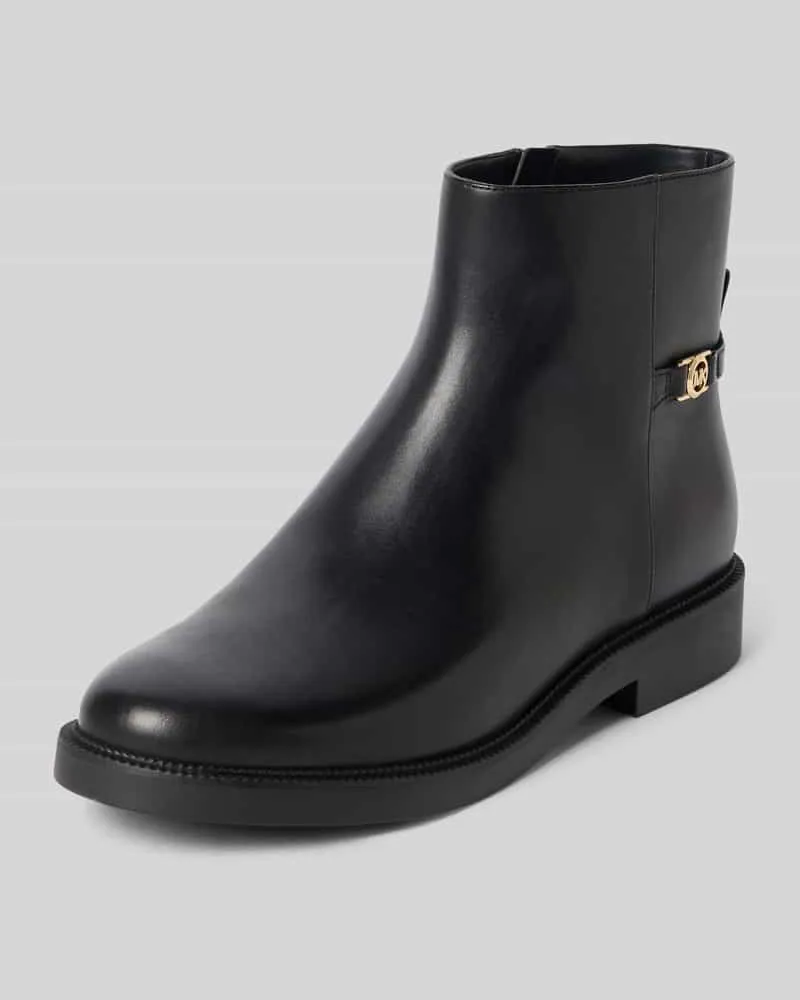 Michael Kors Stiefeletten aus Leder mit Label-Detail Modell 'MANDY Black